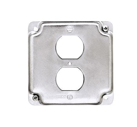 raised metal cover receptacles